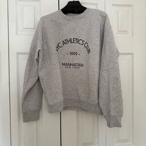 H&M Gray NYC Athletics Club Hoodie